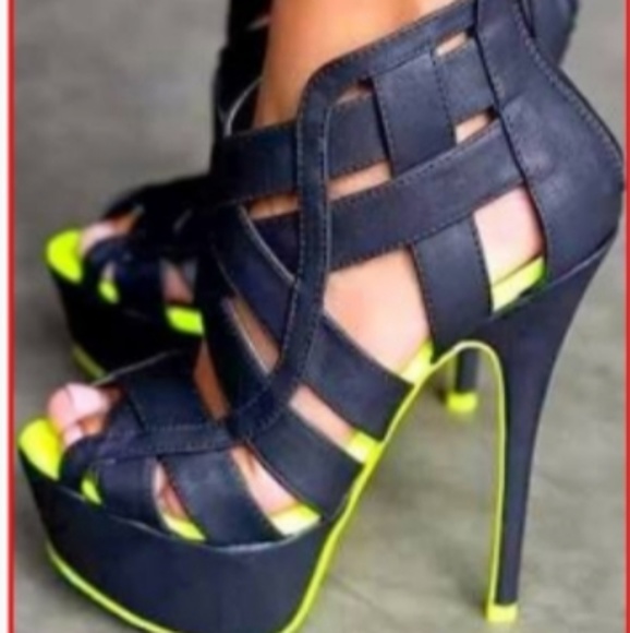 Liliana Shoes - Liliana Black strappy heels